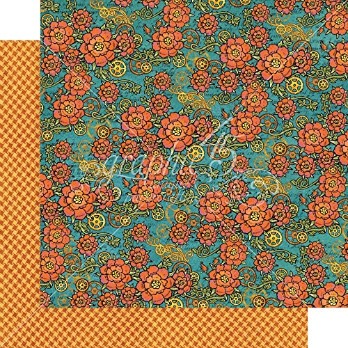 Graphic 45 Double-Sided Paper Pad 8"X8" 24/Pkg-Steampunk Spells, Black,Orange, 8 inches x 8 inches - Image 4