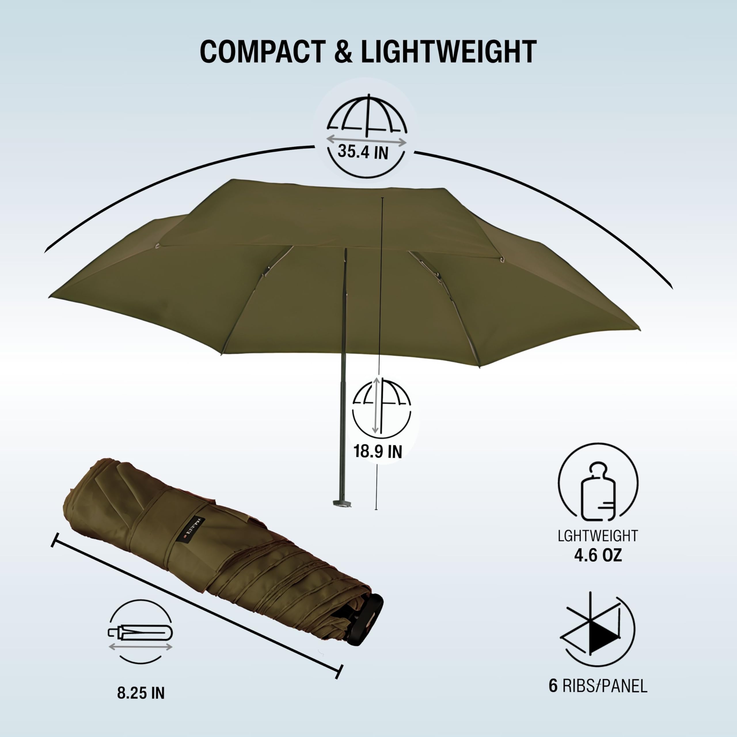 Knirps X4U - Parapluie My Clever Companion - Coupe-vent - 90 cm de diamètre - Petit et compact - Pour voyage et protection contre tous les temps - Avec