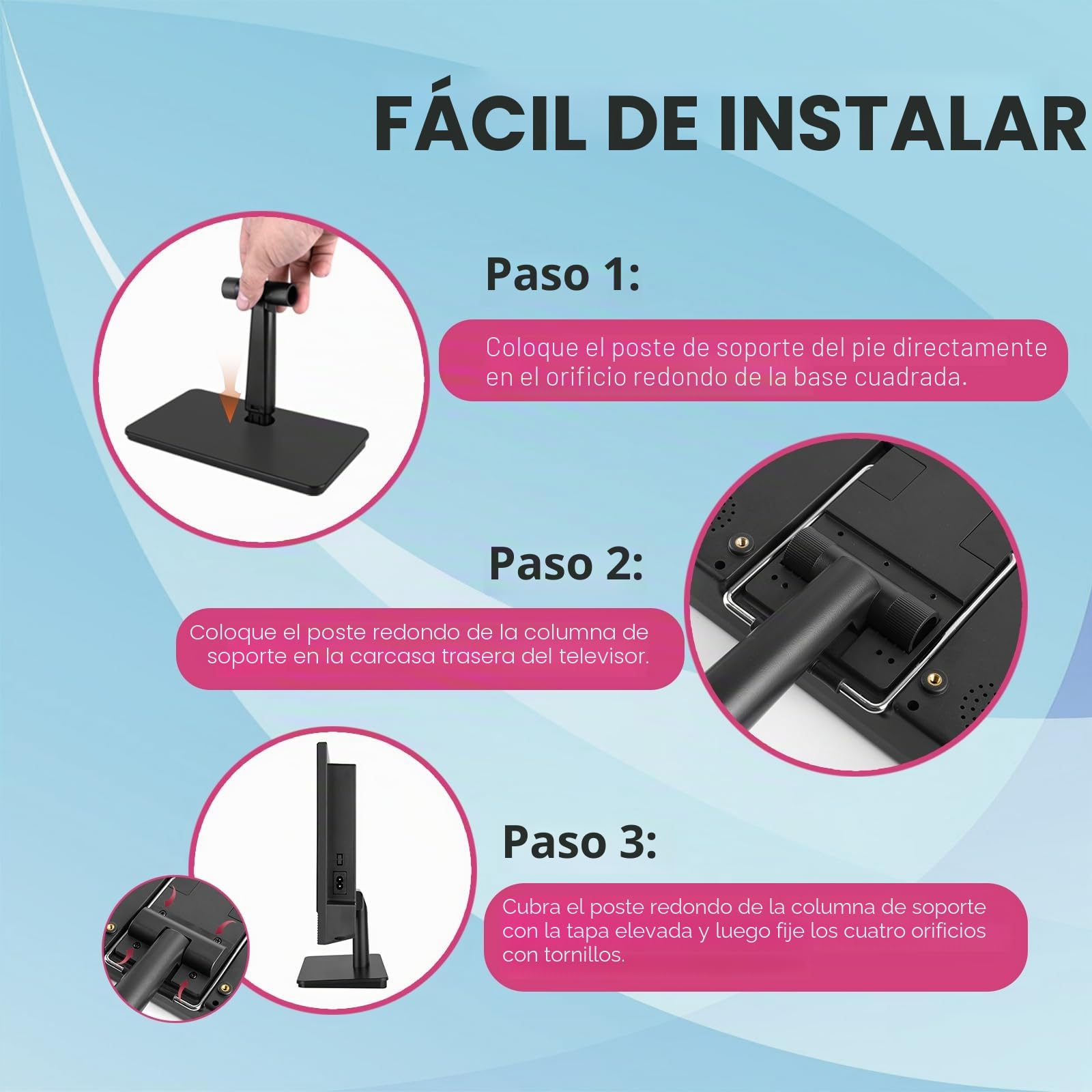 ZOSHING Smart TV de 14 pulgadas, pequeño televisor con entrada HDMI, sintonizador digital integrado/USB compatible con montaje en pared, para dormitorio, cocina, caravana, incluye control remoto