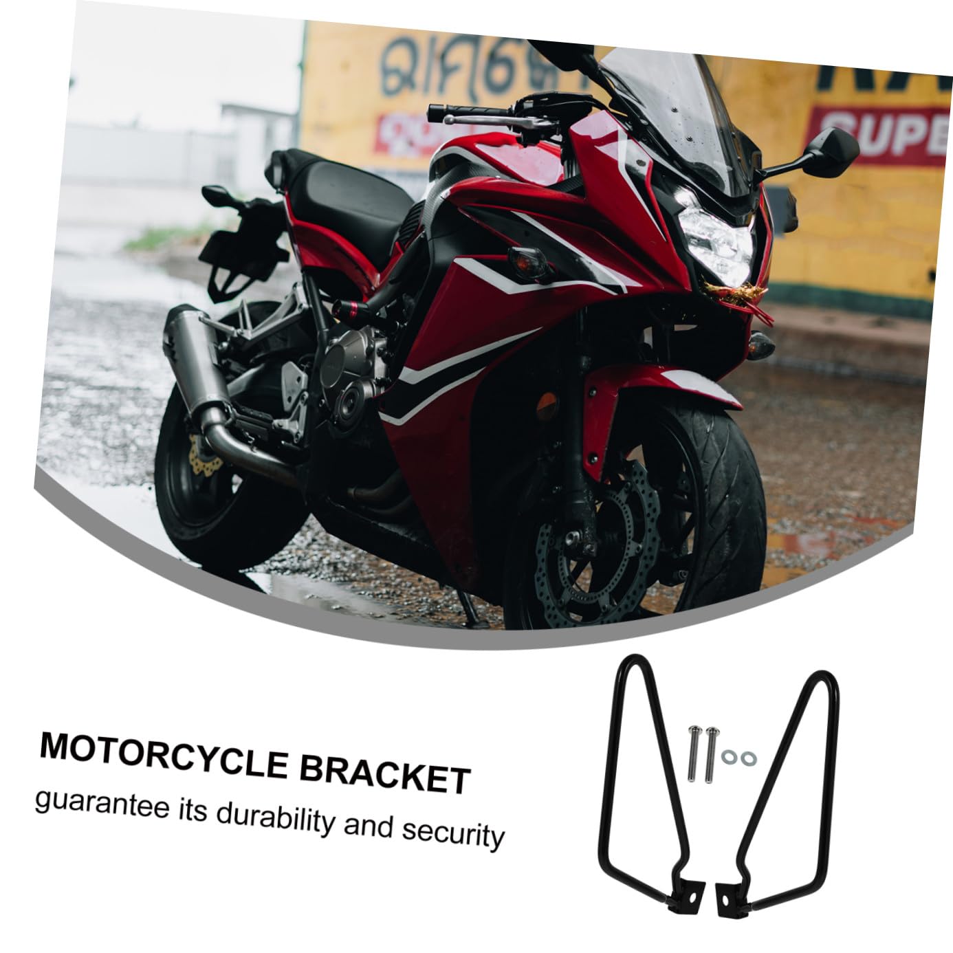 UPKOCH Supporto Per Borsa Laterale in Metallo Per Moto Cruiser 883, Set, Resistente e Leggero, Accessorio Per Borse Da Viaggio, Facile Installazione, Adatto a Motociclisti Esperti