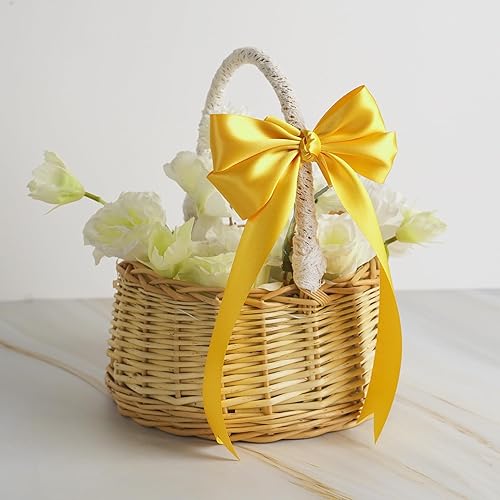 Vista 39 de MEEDEE Orange Satin Ribbon - 1.5 inch Double Faced Satin Ribbon, 50 Yards - Neon Tangerine - For Christmas, Thanksgiving, Halloween, Weddings