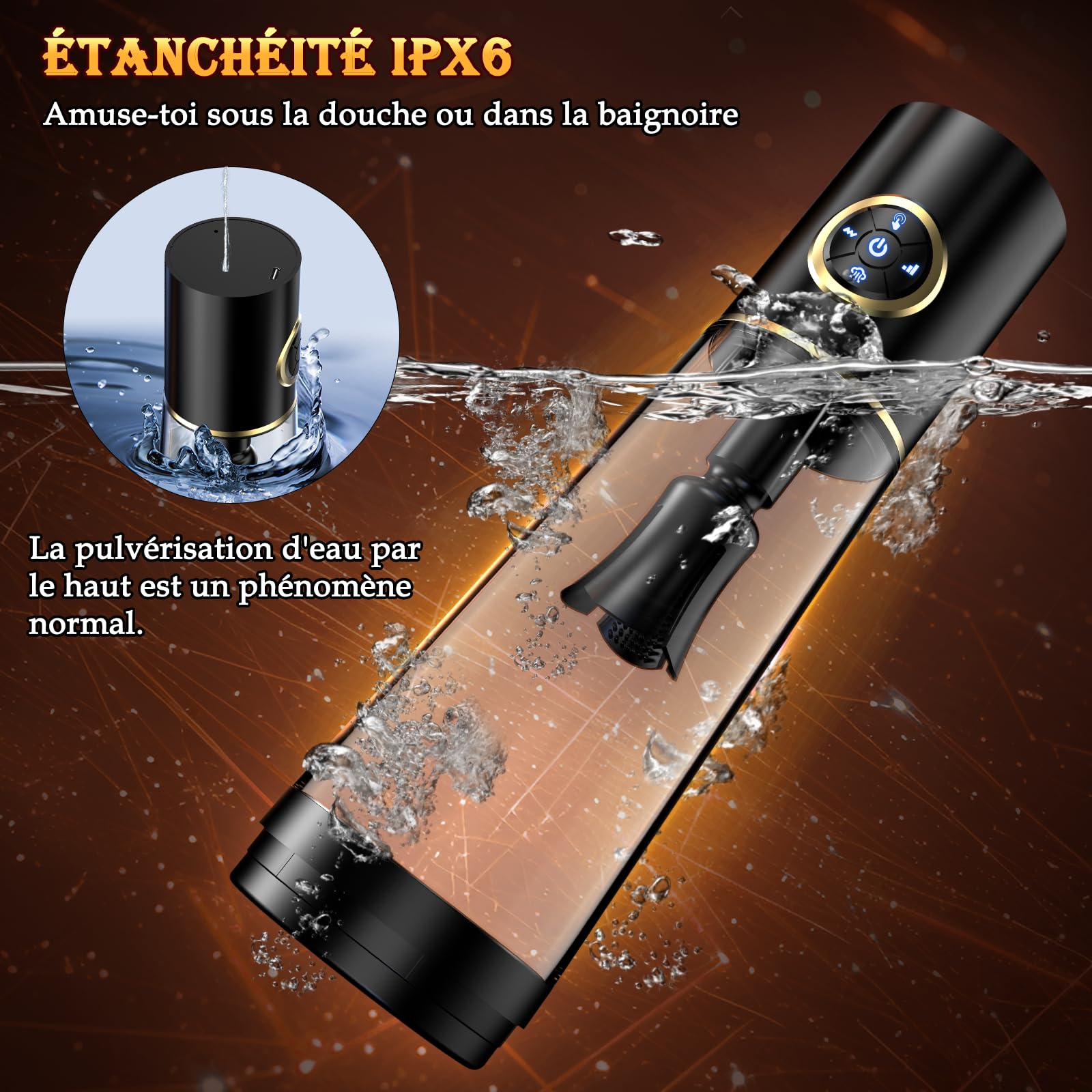 Sex Toýs Homme Pompe a Pénis - Sextoy Automatique Masturbateur pour Masturbeuse Masculins Mains Libres, Vaginette Réaliste Jouet Adulte, Extenseur & Agrandir le Pénien Vibromasseurs avec 3 + 7 Modes