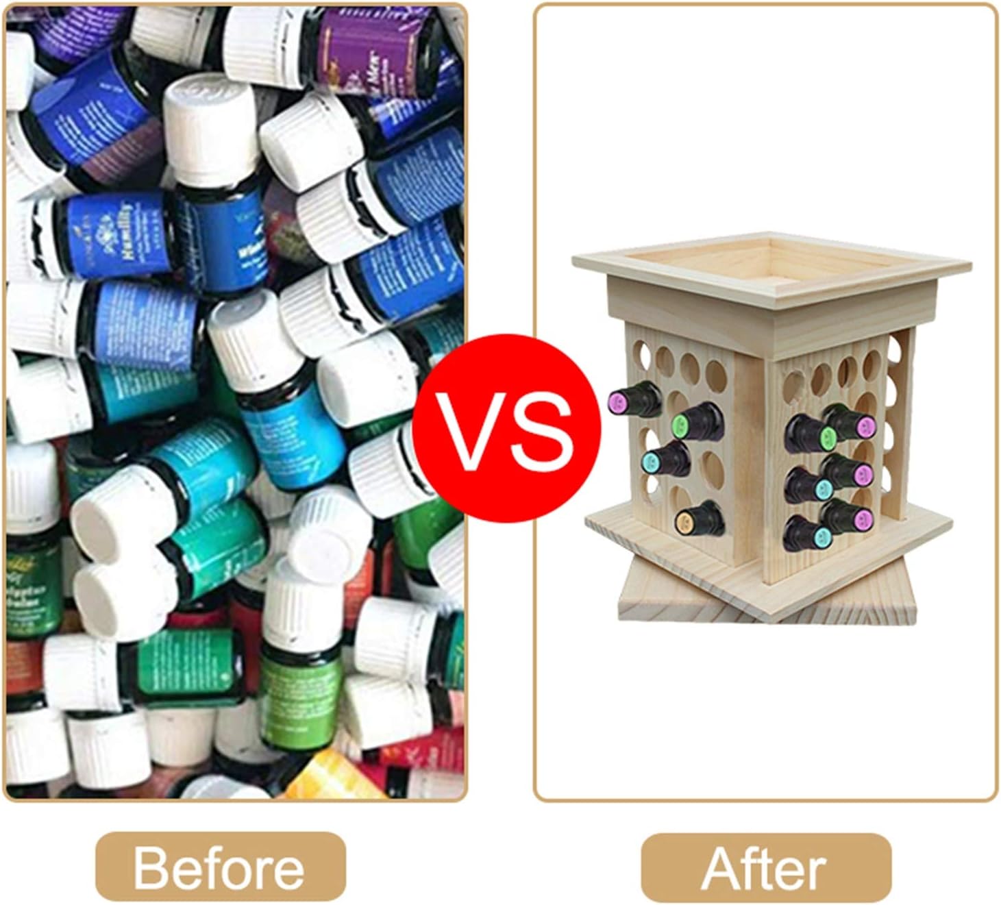 Essential Oil Display Stand Sample Rotatable Storage Rack Home Decoration Room Table Storager Organizers - (Style: A)