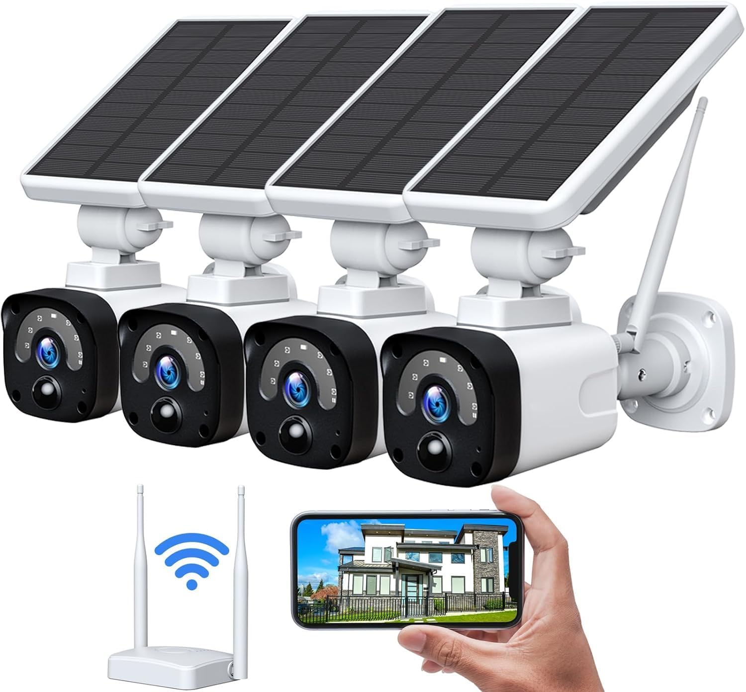 Amazon.com : Camcamp 2.5K Solar Wireless Security Camera Outdoor System ...