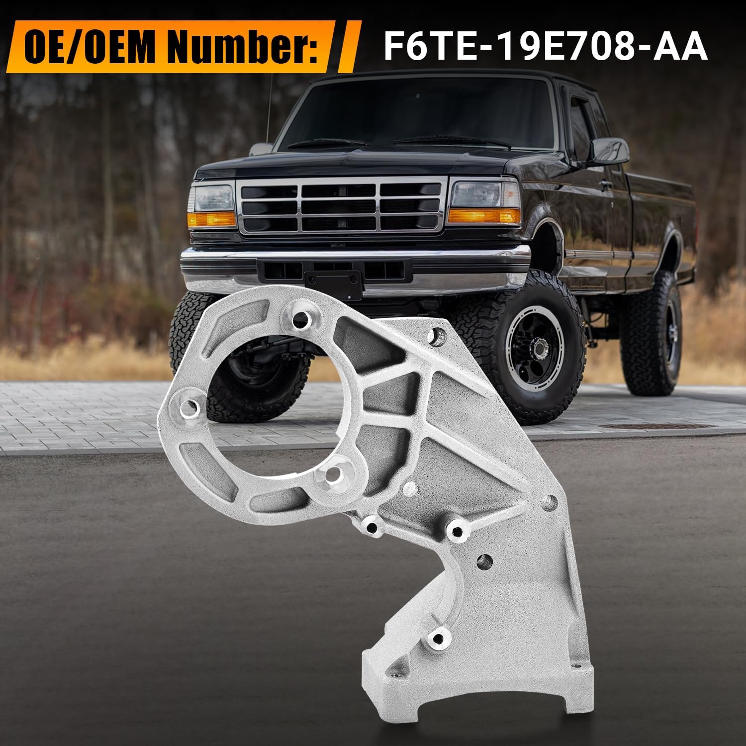 F6TE-19E708-AA Power Steering Pump Bracket Fit for Ford F250 F350 F59 1995 1996 1997 7.3L Diesel V8 F5TE-19E708-AA