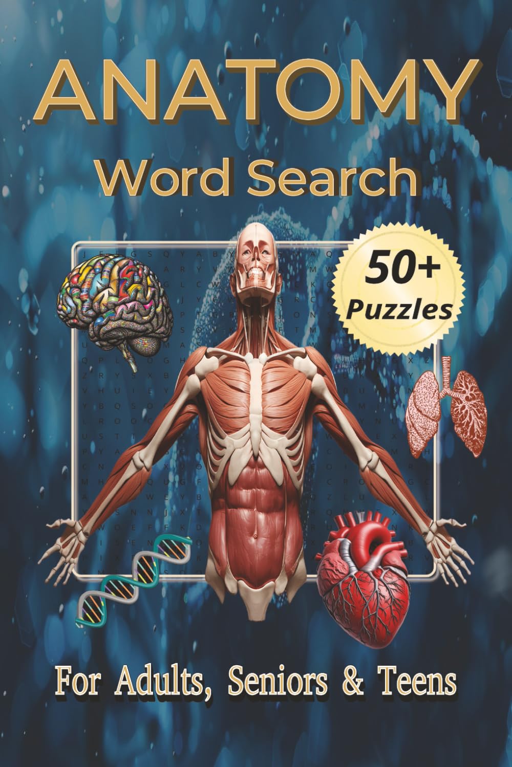 Anatomy Word Search Book: Word Searches with Easy to Read Print about Anatomy and Physiology, Medical Terminology, Medicine and More | 6x9 Inches, 110 ... Gift for Vacations, Holidays, and Free Times