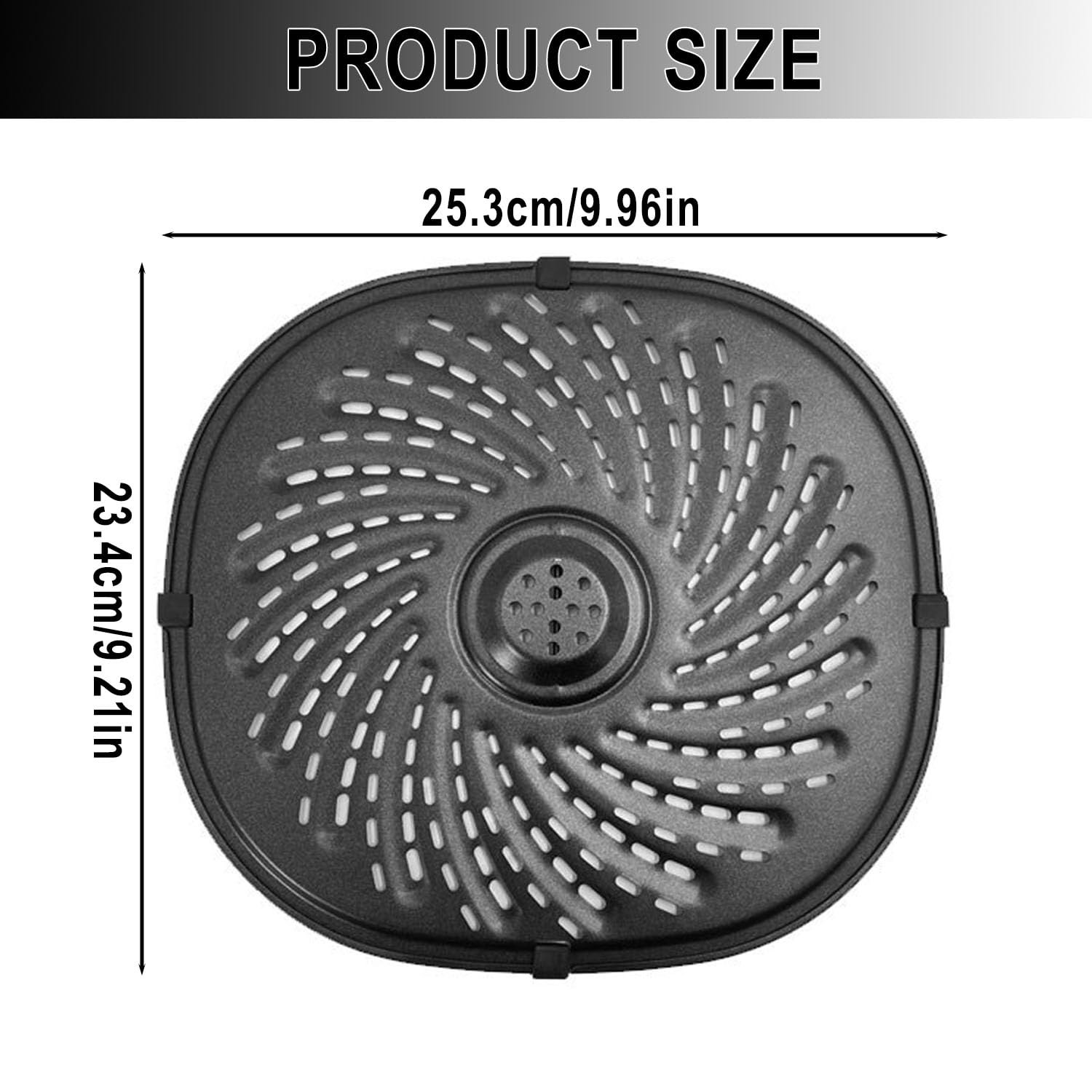 Gdfnmogo Plateau De Rechange Pour Friteuse à Air 22,5 X 22,5 Cm, Anti