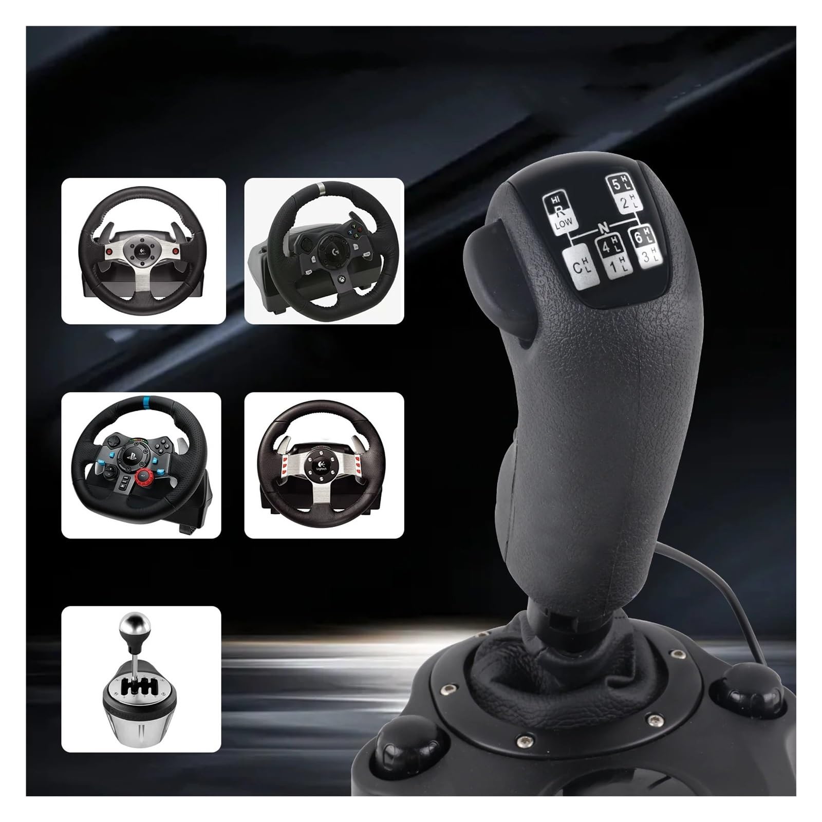 Pommeau Levier Vitesse Voiture Pommeau Levier Vitesse USB pour Simulateur Vitesse Camion Scania pour Logitech G923 G29 G27 G25 TH8A pour Simulateurs Manette Vitesse ETS2 Et ATS Gear Shift Head