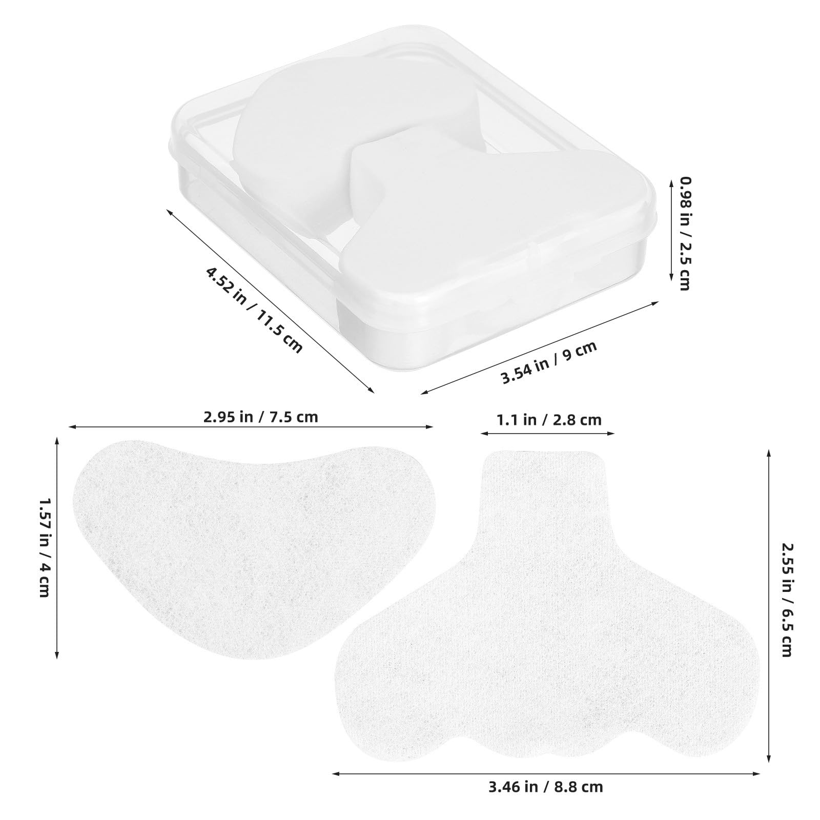 DOITOOL 200 Pcs T-Zone Film Nose and Chin Cleansing Pads Soft Cotton Pore Strip Papers for Deep Facial Cleaning and Skincare Routine - Image 4