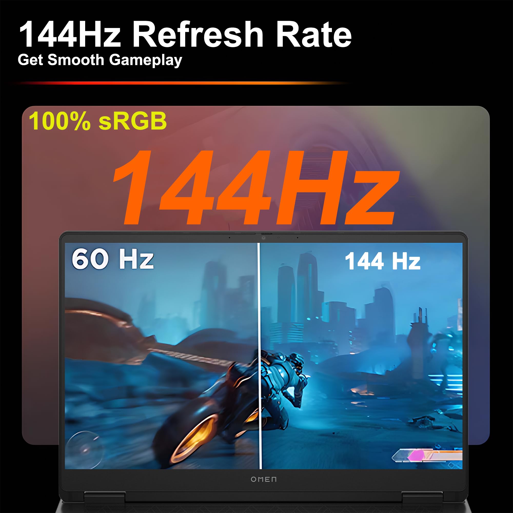 HP Omen 17 Gaming AI Laptop 17.3" FHD IPS 144Hz (100% sRGB) AMD Zen 5 10-core Ryzen AI 9 365 (Up to 50 Tops) 32GB RAM 1TB SSD GeForce RTX 5060 (Up to 572 AI Tops) RGB Backlit HyperX Win11Pro ICP Hub