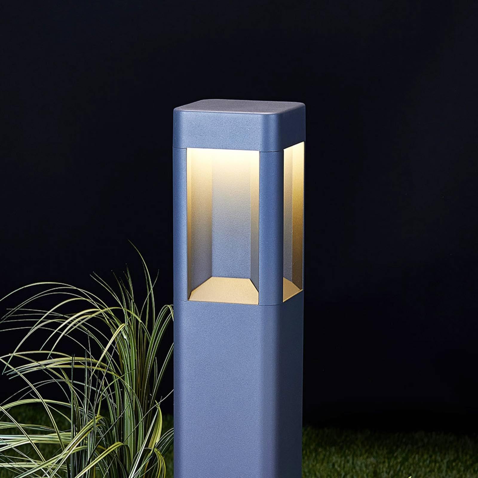 Lucande LED Wegeleuchte anthrazit 80 cm, Außenleuchte IP54 Pollerleuchte außen Gartenlampe Aussenleuchte Garten Außenstehleuchte Außenlampe