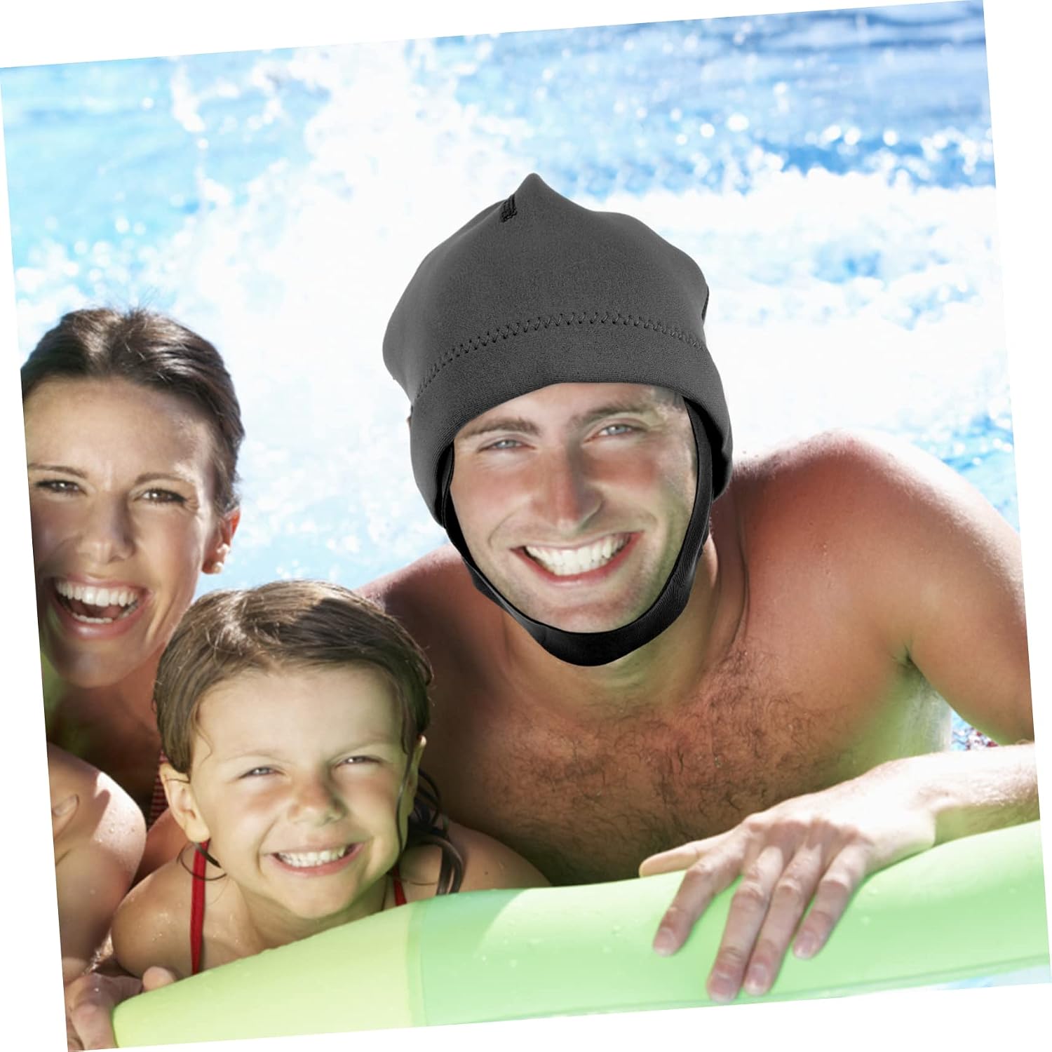 Men's Snorkeling Cap Scuba Diving Hood Neoprene Thermal Diving Hoods for Men Water Hat with Chin Strap