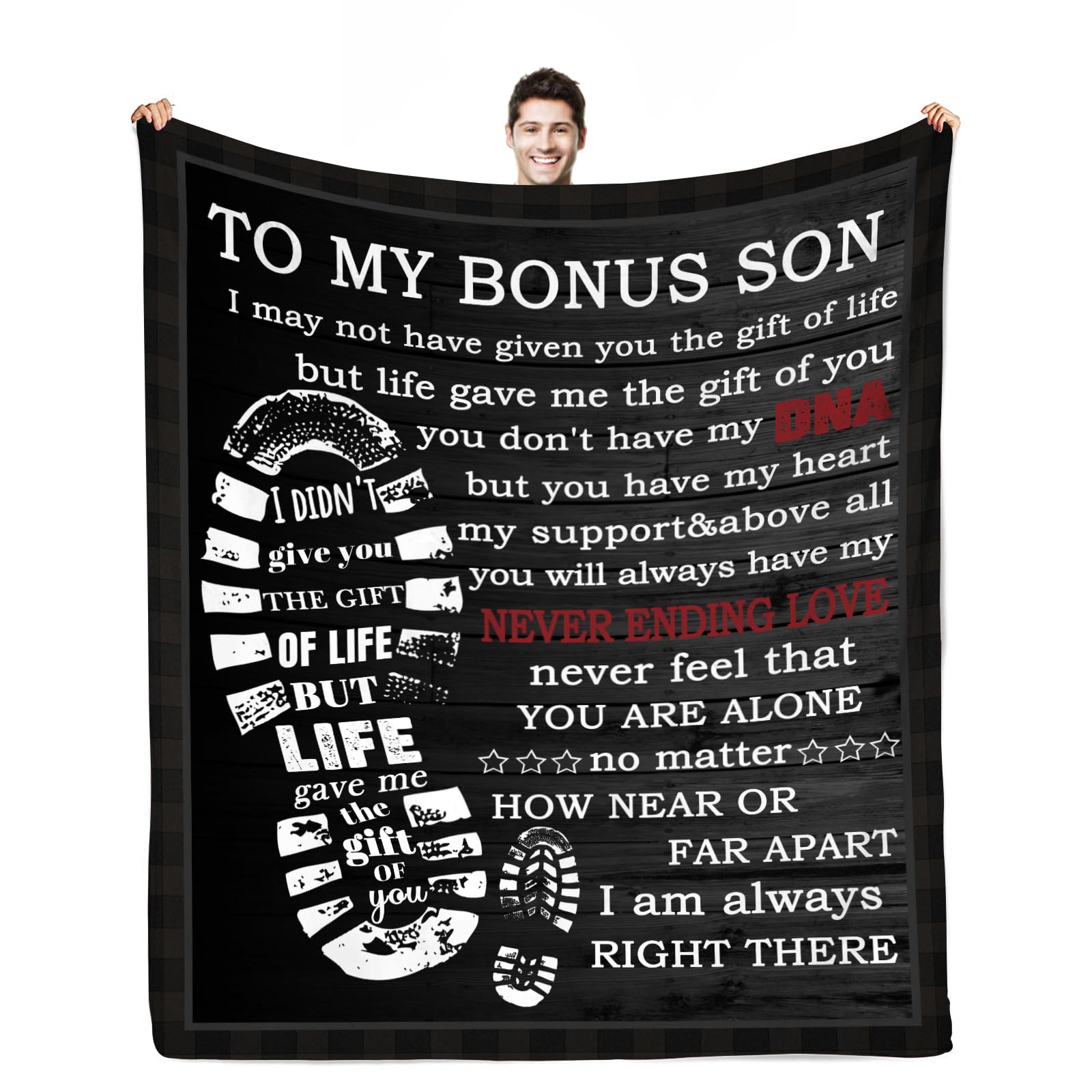 Osam Space Step Son-1 Stepson Gifts Bonus Son Gifts From Stepmom Step Son Blanket For Fathers Day Birthday Graduation 50X60 In