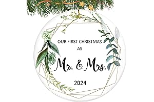 Wedding Gifts for Couples 2024 First Christmas Married Ornaments