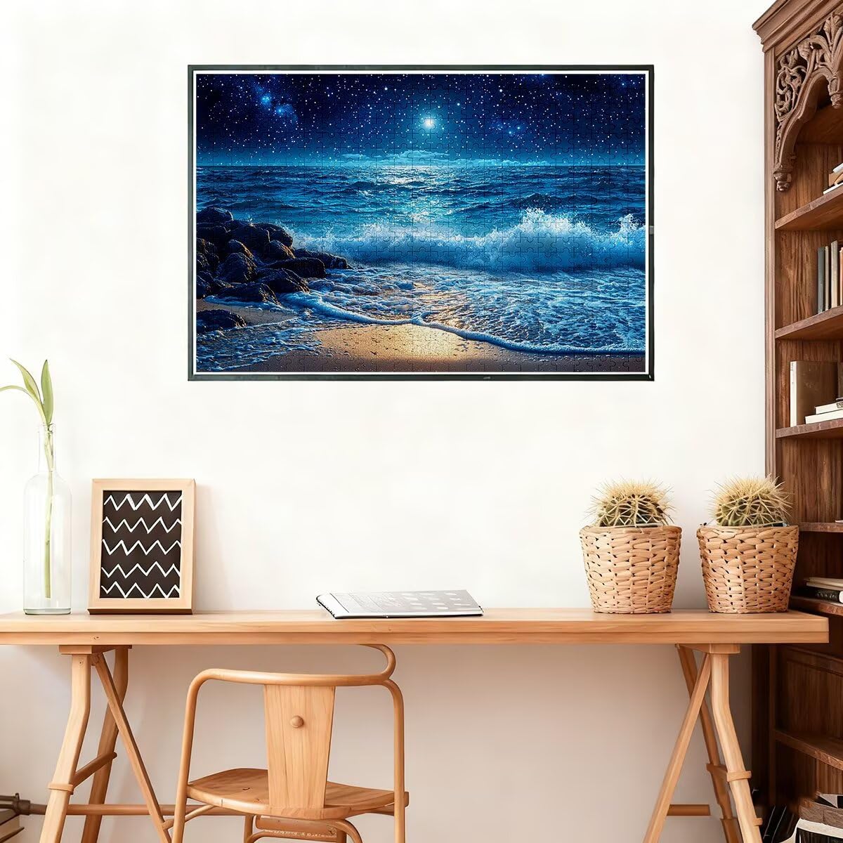 Puzzle dla dorosłych 5000, układanki krajobrazowe 5000 elementów dla dorosłych, niemożliwe drewniane puzzle oceaniczne dla całości, klasyczna, wymagająca gra logiczna do dekompresji, dekoracja pokoju