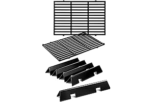 New 7638 Cast Iron Cooking Grates and 7636 Stainless Flavorizer Bars for Weber