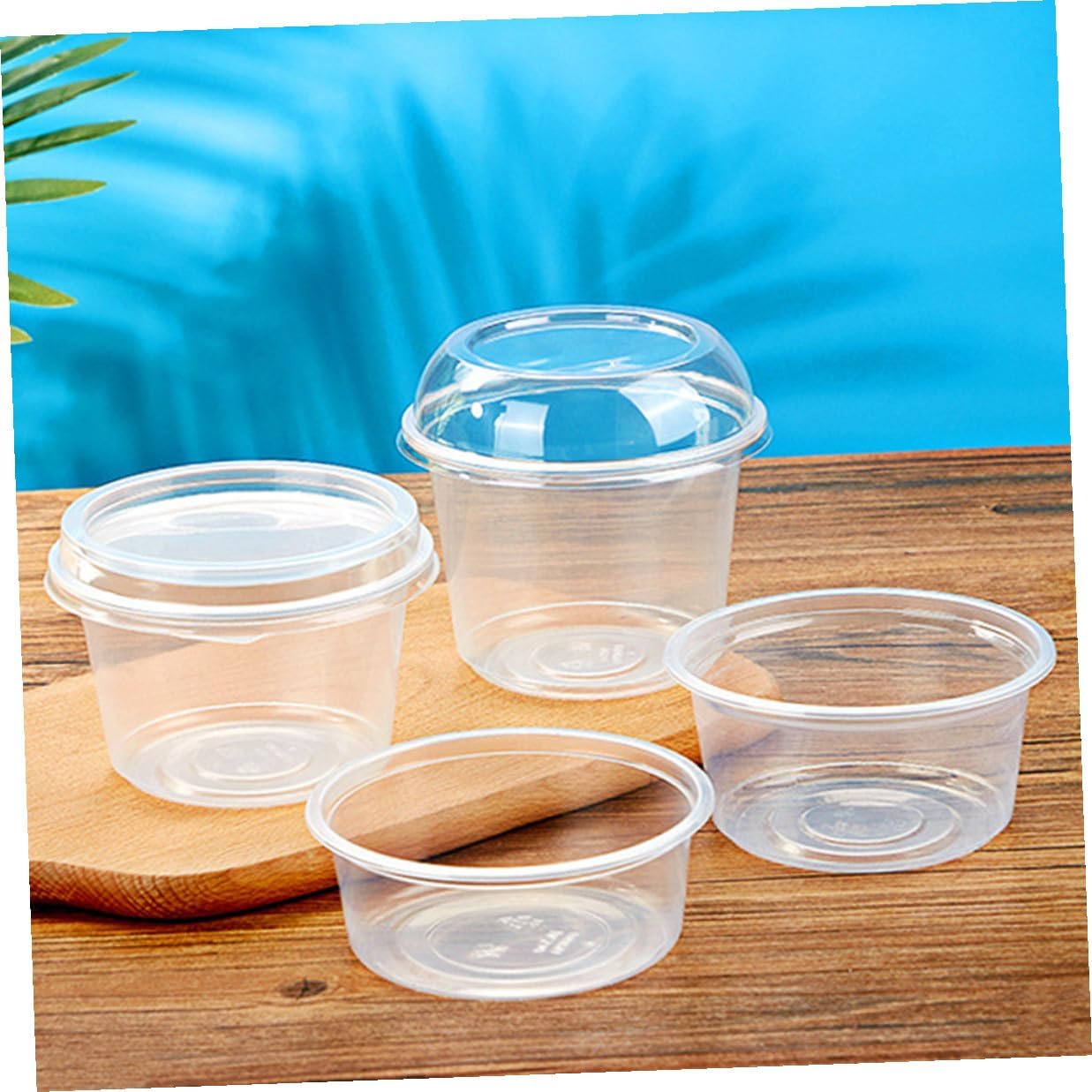 UKCOCO 360ml Dessert Packaging Box with Lid, Individual Cupcake Carrier Container, Food-grade Plastic Dome for Fruit Salads and Snacks, Portable Takeout Storage for Baking and Catering