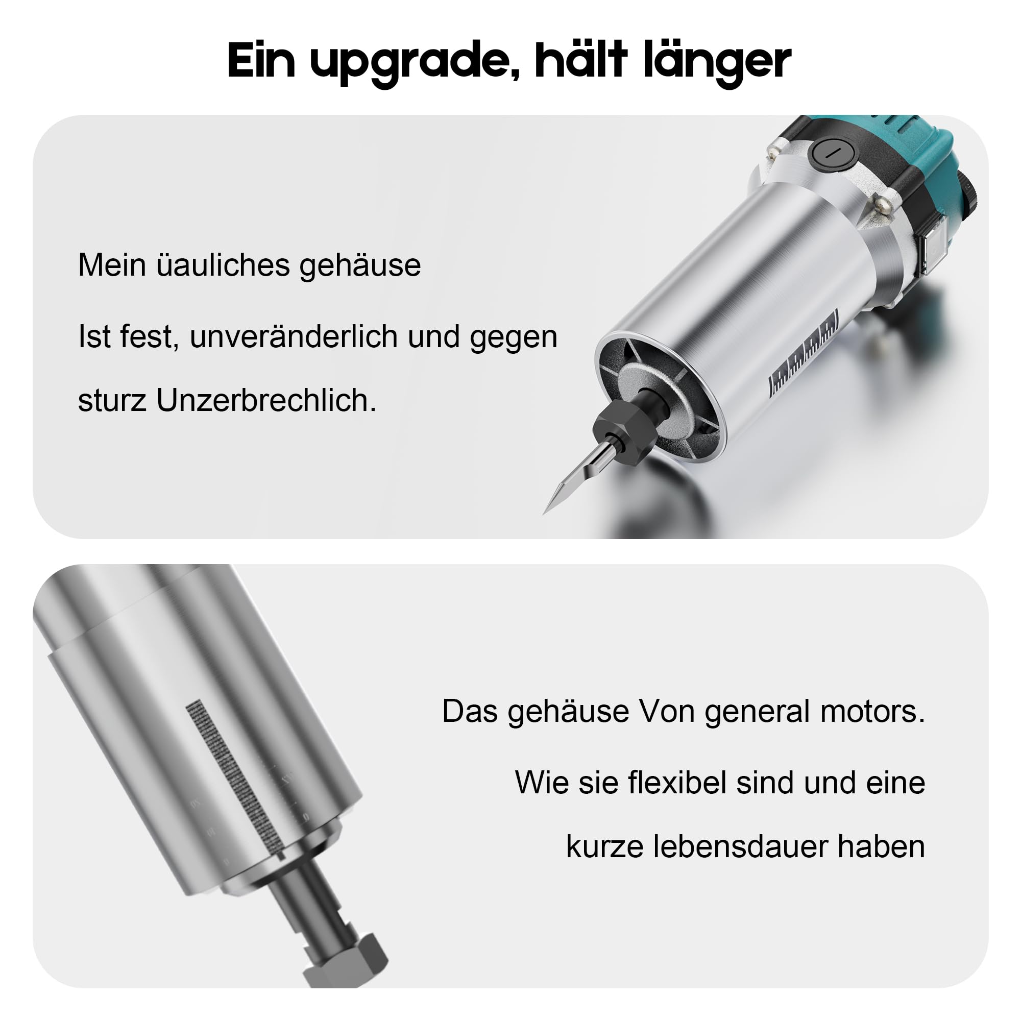 Twotrees CNC Router Machine Trimmer-Set 800W Frässpindel | 10000-30.000 U/minLevel 6 Geschwindigkeitsregelung, Kompakt-Fräswerkzeug mit Koffer, Frässpindel für TTC450 Pro CNC-Maschine