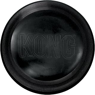 KONG Extreme Flyer - Durable Soft Natural Rubber Flying Disc Dog Toy For Fetch & Retrieve - For Large Dogs