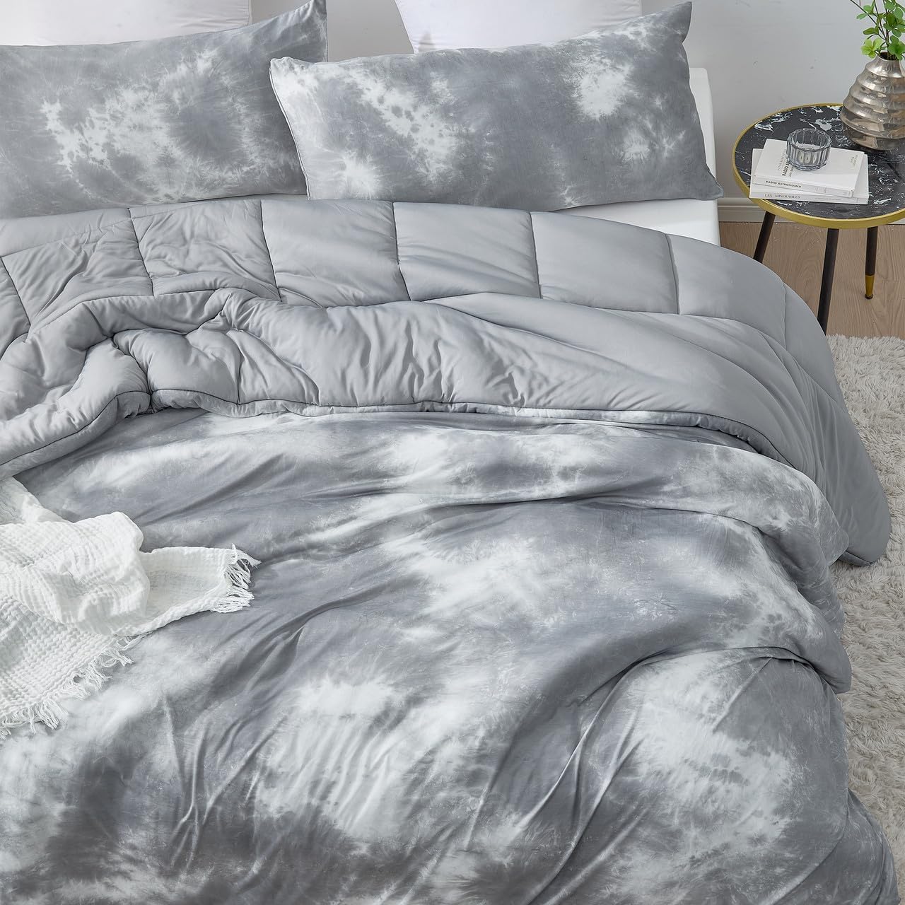 Byourbed Chilly Moon - Coma Inducer® Oversized King Cooling Comforter - Lunar Gray