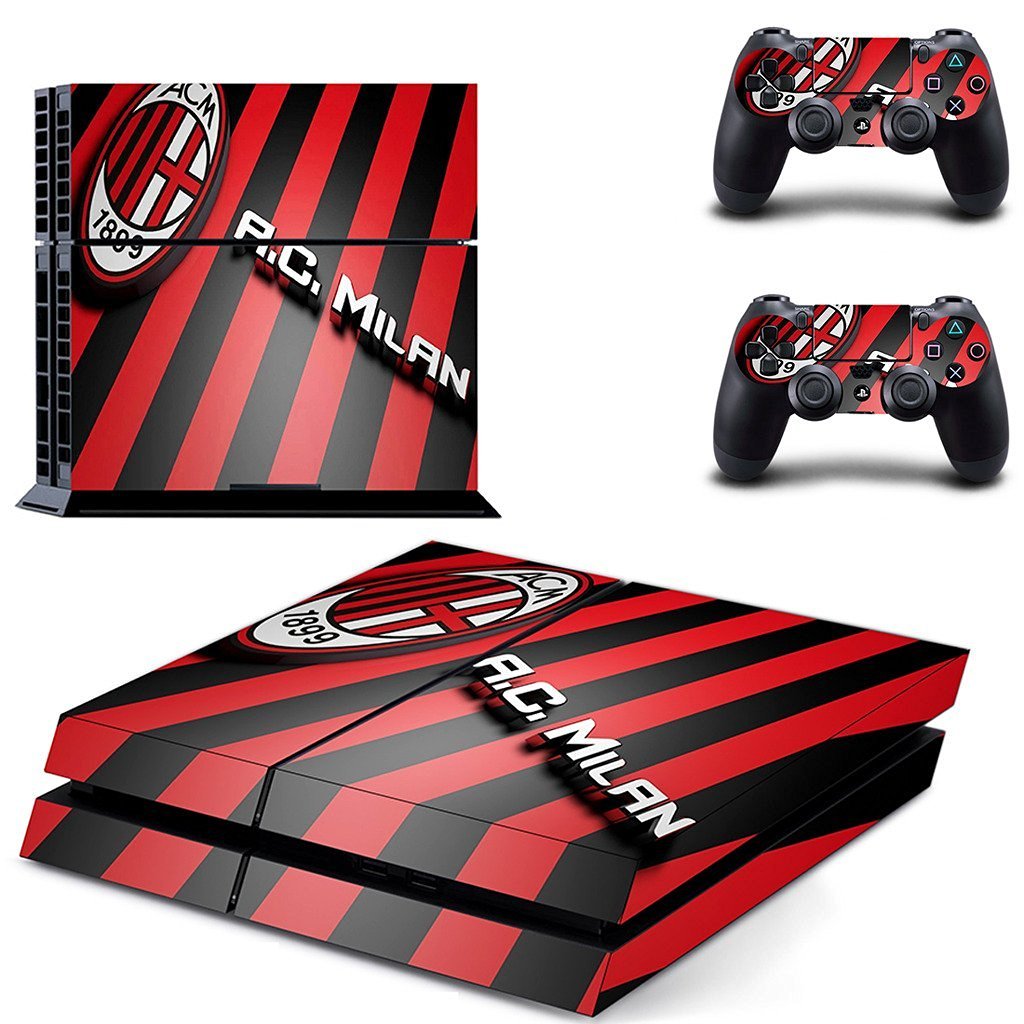 Elton AC Milan Red & Black Stripes Theme Skin Cover for PS4 Console and Controllers [video game] (B01M1HG84O) Amazon Price History, Amazon Price Tracker