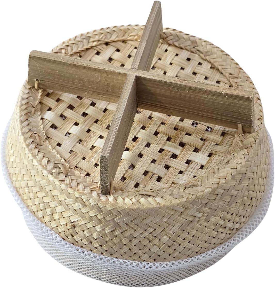 Thai Sticky Rice Steamer Basket 7" – 100% Natural Bamboo | Traditional Handmade Sticky Rice Cooker | Asian Kitchen Tool for Authentic Thai & Lao Cuisine Dept3.50 x Diameter 7.00 x Height 5.00 inches