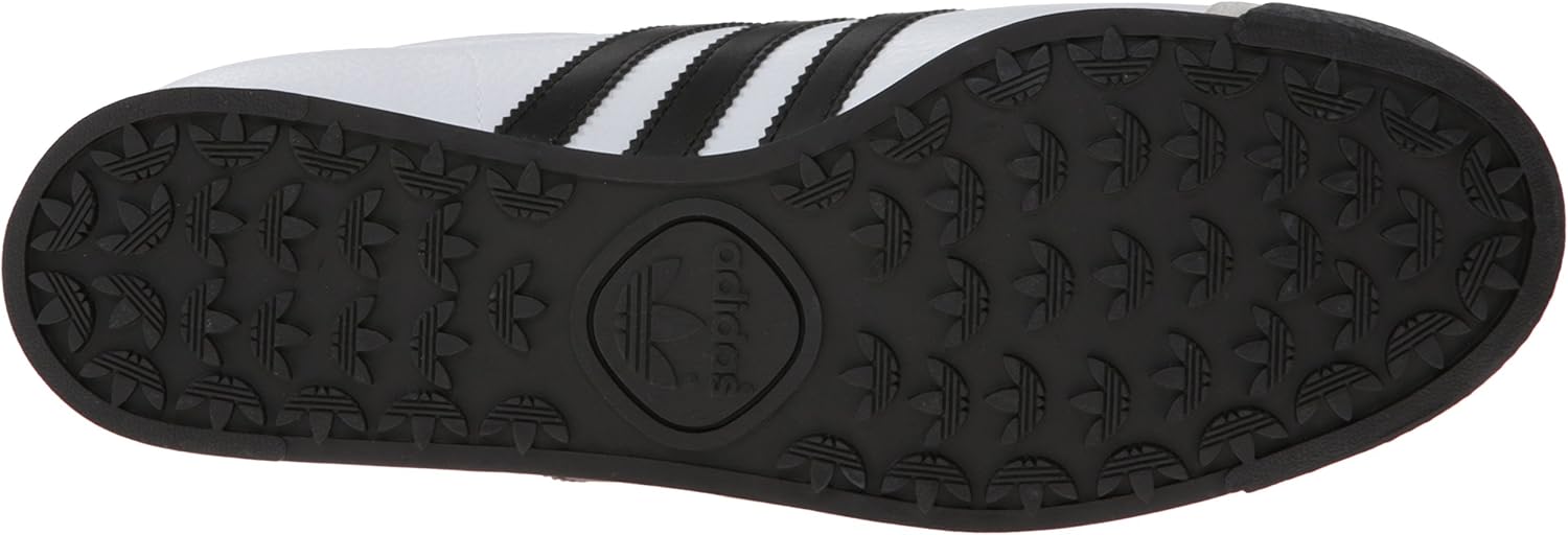 adidas Originals Men's Samoa Running Shoe, White/Black, 13.5