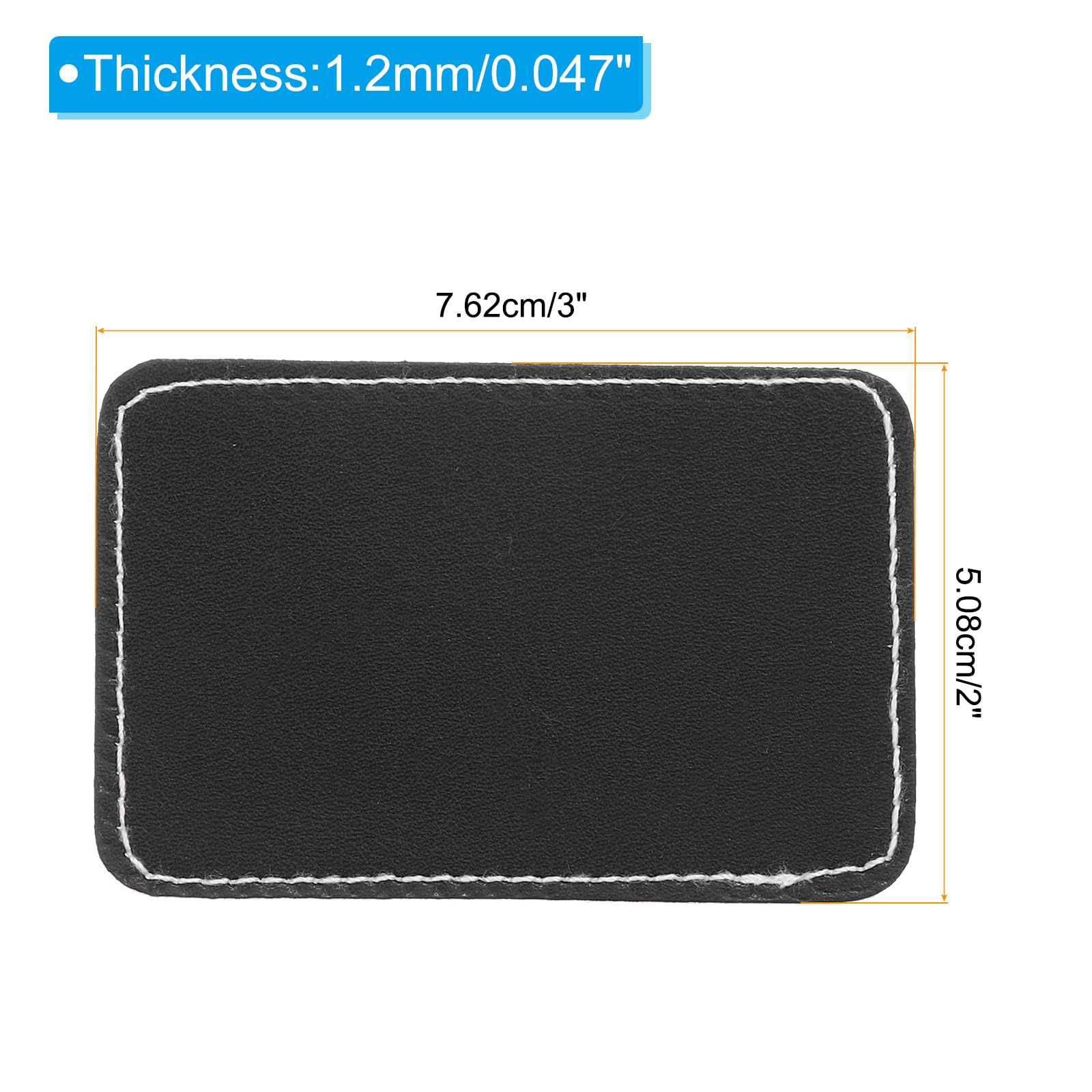 Patch En Cuir PU Auto-adhésif Pour Réparation De Bricolage Black