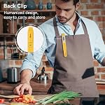 Digital Food Thermometer Automatic Calibration Pen Style High Accuracy Electronic Pocket Thermometer Yellow for Home Use, Multifunctional Accessory (Yellow)