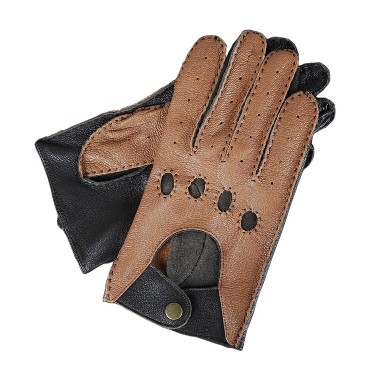 Guanti da Guida in Pelle Guanti da guida uomo in pelle, traspiranti, classici, senza fodera, sottili, primaverili ed estivi