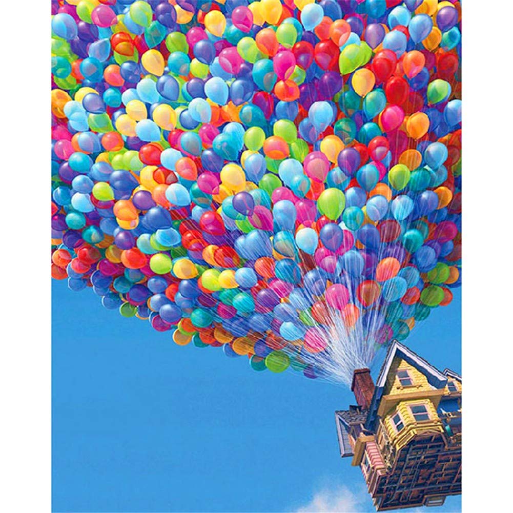 DIY 5D diamentowy obraz zestaw dla dorosłych dziecko pełne wiertło kolorowe balony okrągłe/kwadratowe wiertło haft krzyżykowy ręcznie wykonany kryształ górski diament sztuka haft duży rozmiar rękodzieło do dekoracji ścian domu 80 x 160 cm