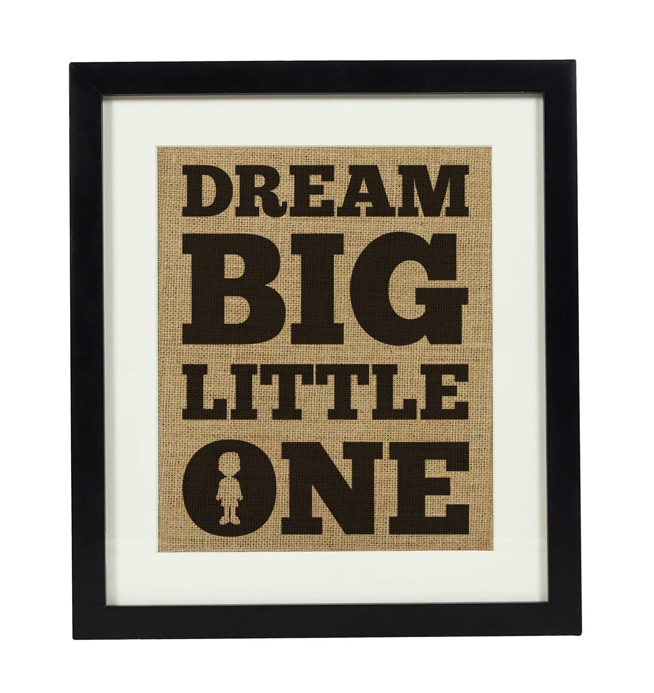 Darling Souvenir Dream Big Little One Burlap Print Baby's Nursery Decor Burlap Print Only(11 x 14 Inches)-image-5