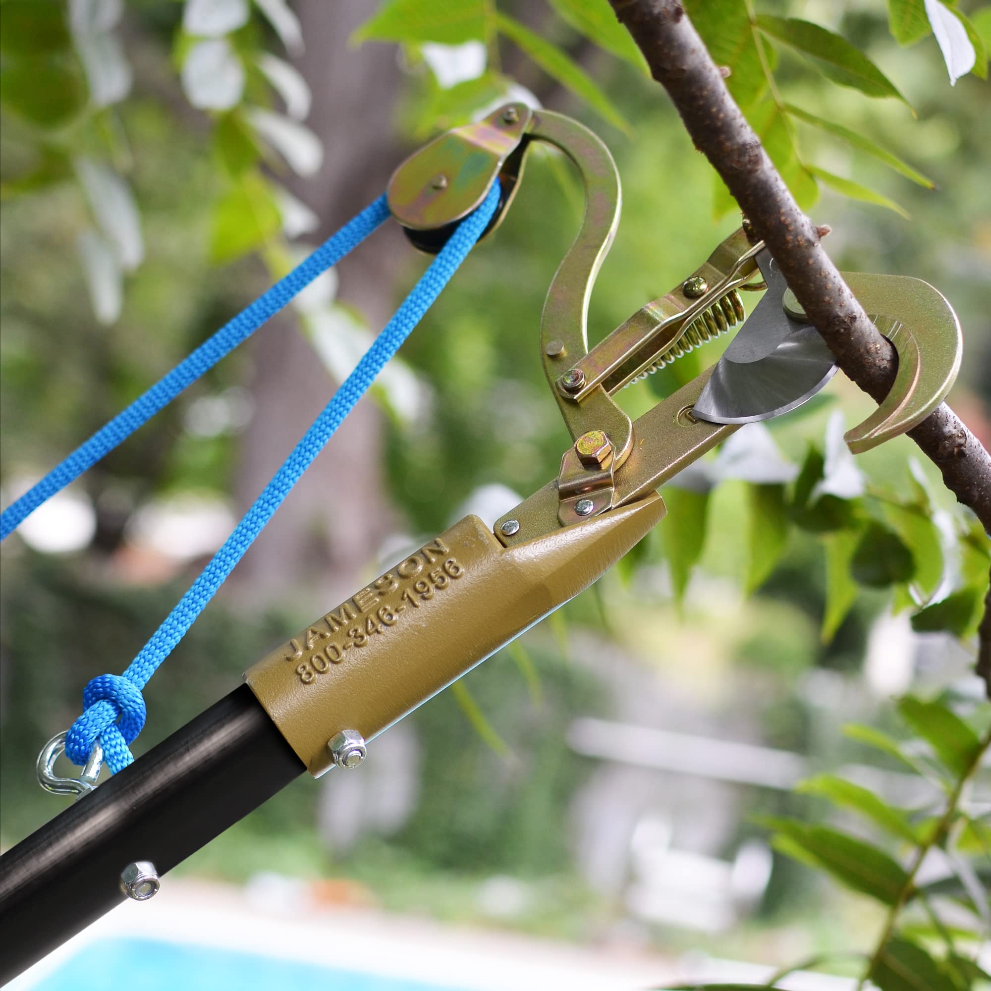Amazon.com: Jameson TP-14-14 Double Lock Telescoping Fiberglass Pole with  Permanent Mount Pruner, 7-14 ft. : Patio, Lawn & Garden