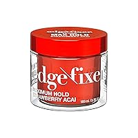 Vista 1 de KISS COLORS & CARE Maximum Hold Edge Fixer, Non-Greasy Gel Formula Infused With Biotin B7, 24 Hour Hold, ‘Strawberry Acai’ Scented, 3.38 Fl. Oz.