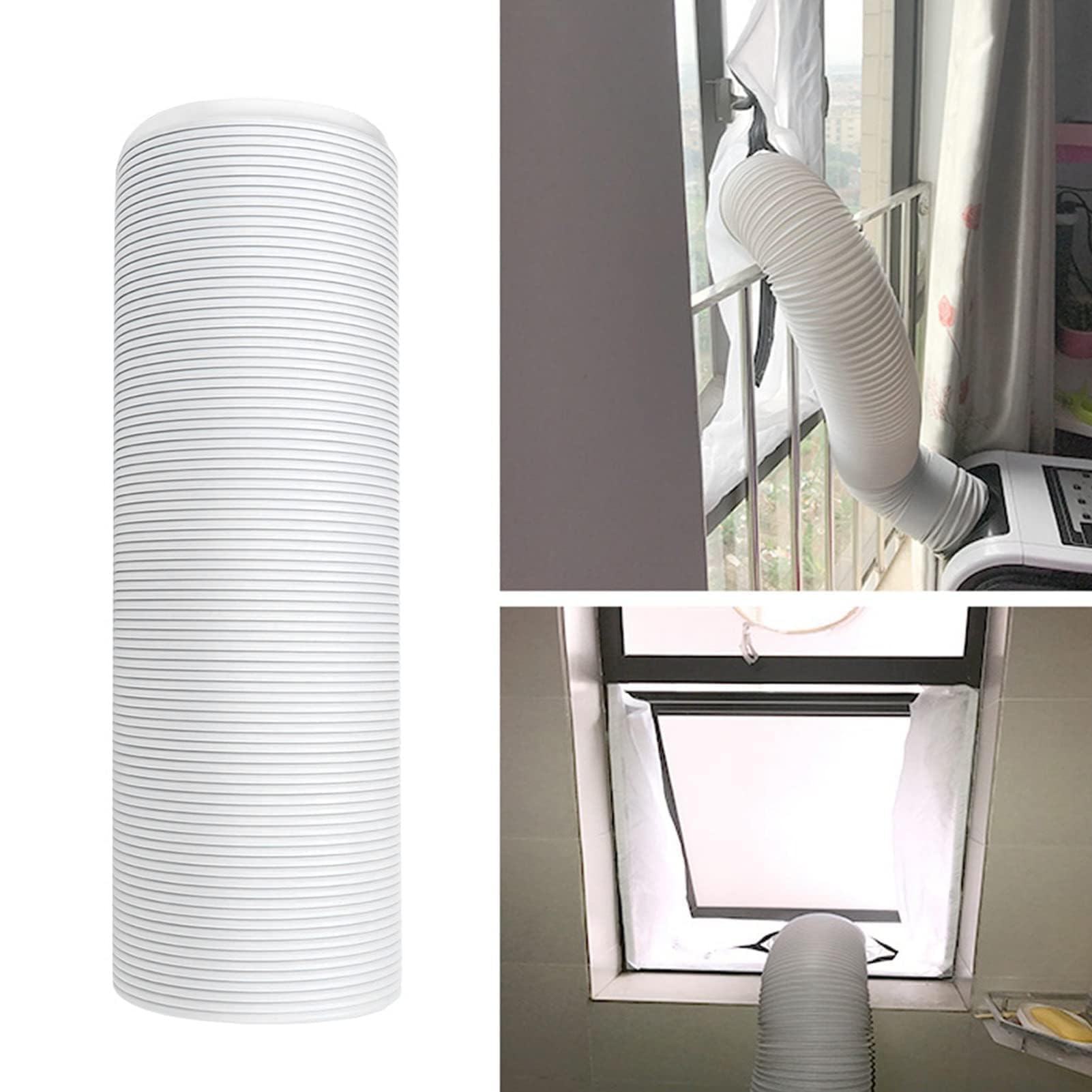 Luftkonditioneringsavgasslang Slitstark Töjbar Ventilationsslang 3 Meter Lång (-3113220180612)