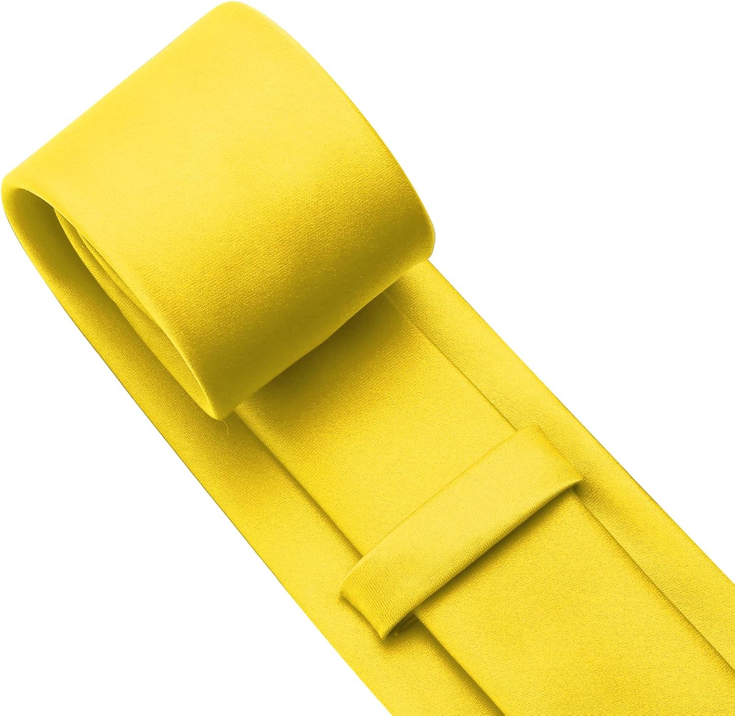 KOOELLE Men's Ties Solid Pure Color Plain Neckties Formal Black Ties For Men - Image 5