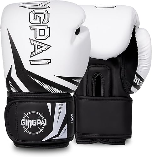 Miniatura 12 de Guantes de boxeo, entrenamiento de boxeo profesional, guantes de kickboxing para hombres, mujeres, adultos, niños, acolchado de varias capas, para