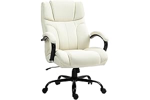 Vinsetto 500lbs Big and Tall Cream Gaming Chair