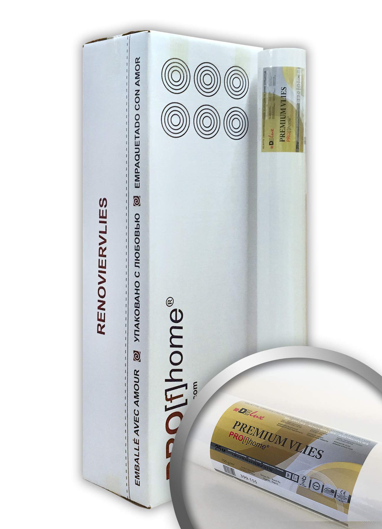Revêtement non-tissé de lissage 150g intissé rénovation blanc