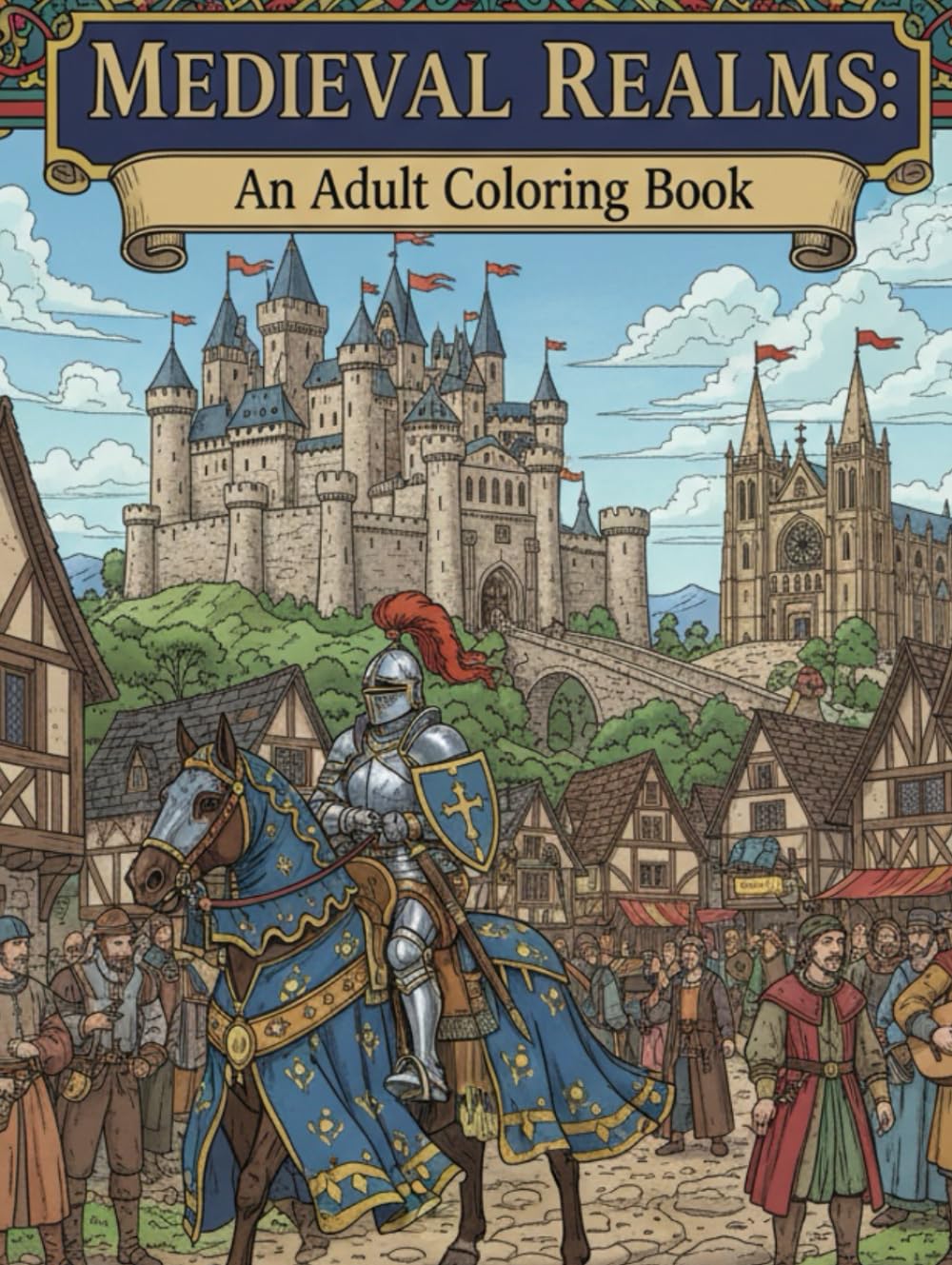 Medieval Legends & Castles: a stunning colouring book for adults
