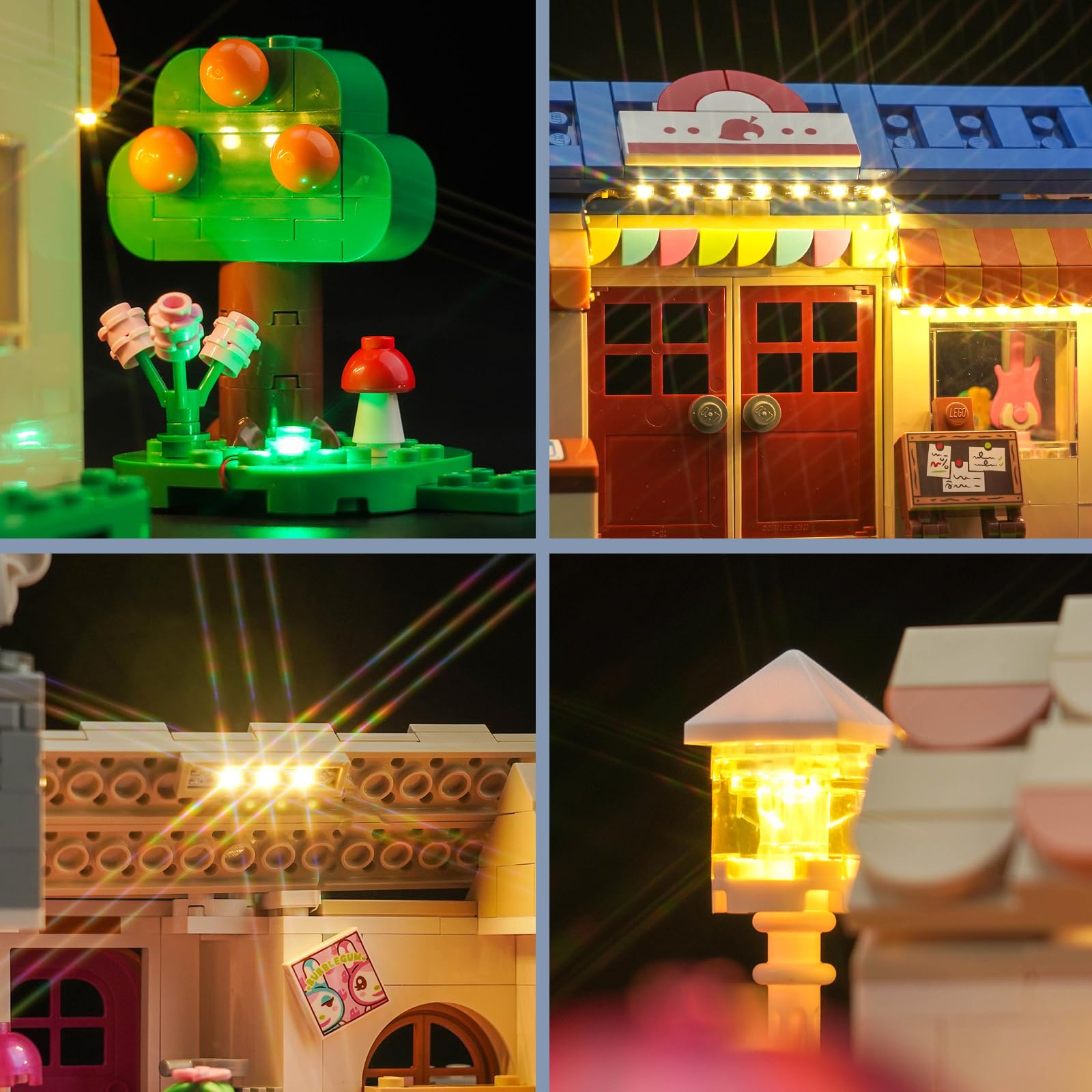 BrickBling - Kit de iluminación LED para Animal Crossing Nooks Tienda y Sophie Maison Set - Decorativo para Lego 77050 Nook's Cranny & Rosie's House — view 3
