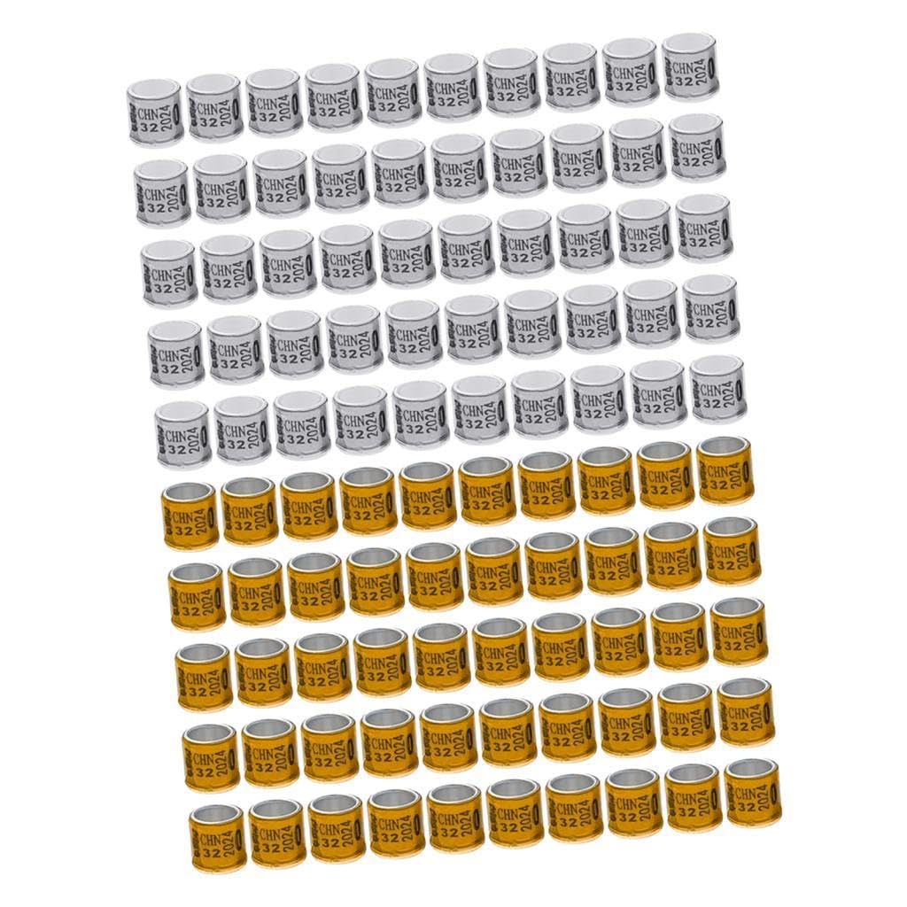BNF® 2 Set 2024 Pigeon Leg Rings Quail Bird Foot Bands Orange and White|Pet Supplies | Bird Supplies | Other Bird Supplies|100 Pigeon Leg Rings-image-40