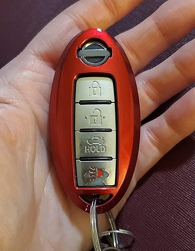 Miniatura 9 de iJDMTOY 1 Carcasa inteligente de ajuste exacto blanco metálico brillante compatible con Nissan Armada Rogue GT-R Murano Pathfinder Sentra Leaf Titan