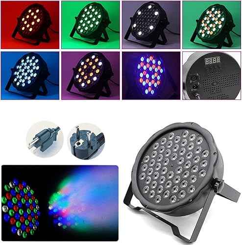 Miniatura 3 de 54x3W LED luz de la etapa DJ par RGBW luz 162W DMX par iluminación para el hogar boda fiesta iglesia concierto danza