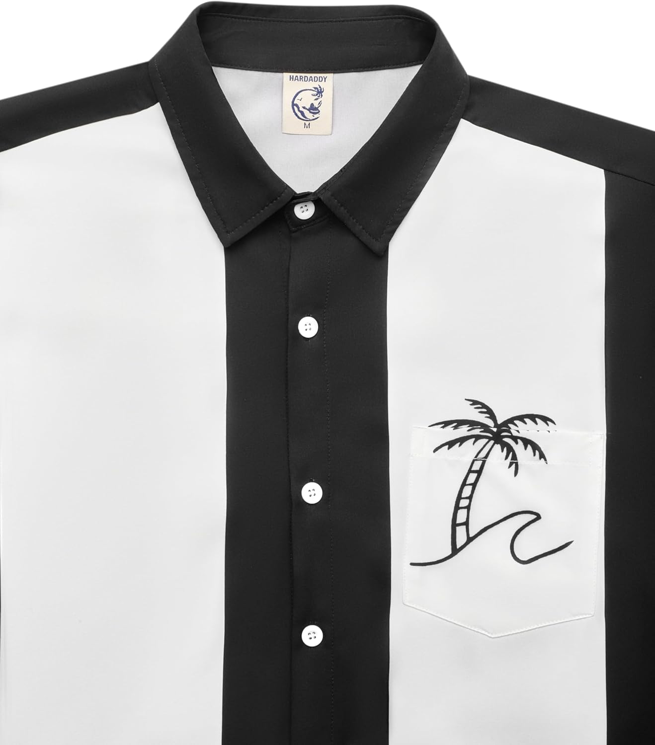 Hardaddy Men's Vintage Bowling Shirt Short Sleeve Button Down Hawaiian Summer Beach Printed Casual Shirts - Image 4