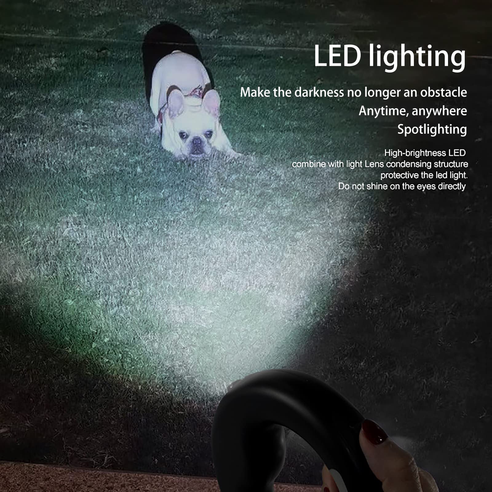 Laisse Chien avec Lampe de Poche LED pour Le Dressage et la Promenade 3 M Laisse Chien Enrouleur Laisse RéTractable Chien pour Toutes Les Tailles De Chien Moyen Gros Laisse RéGlable
