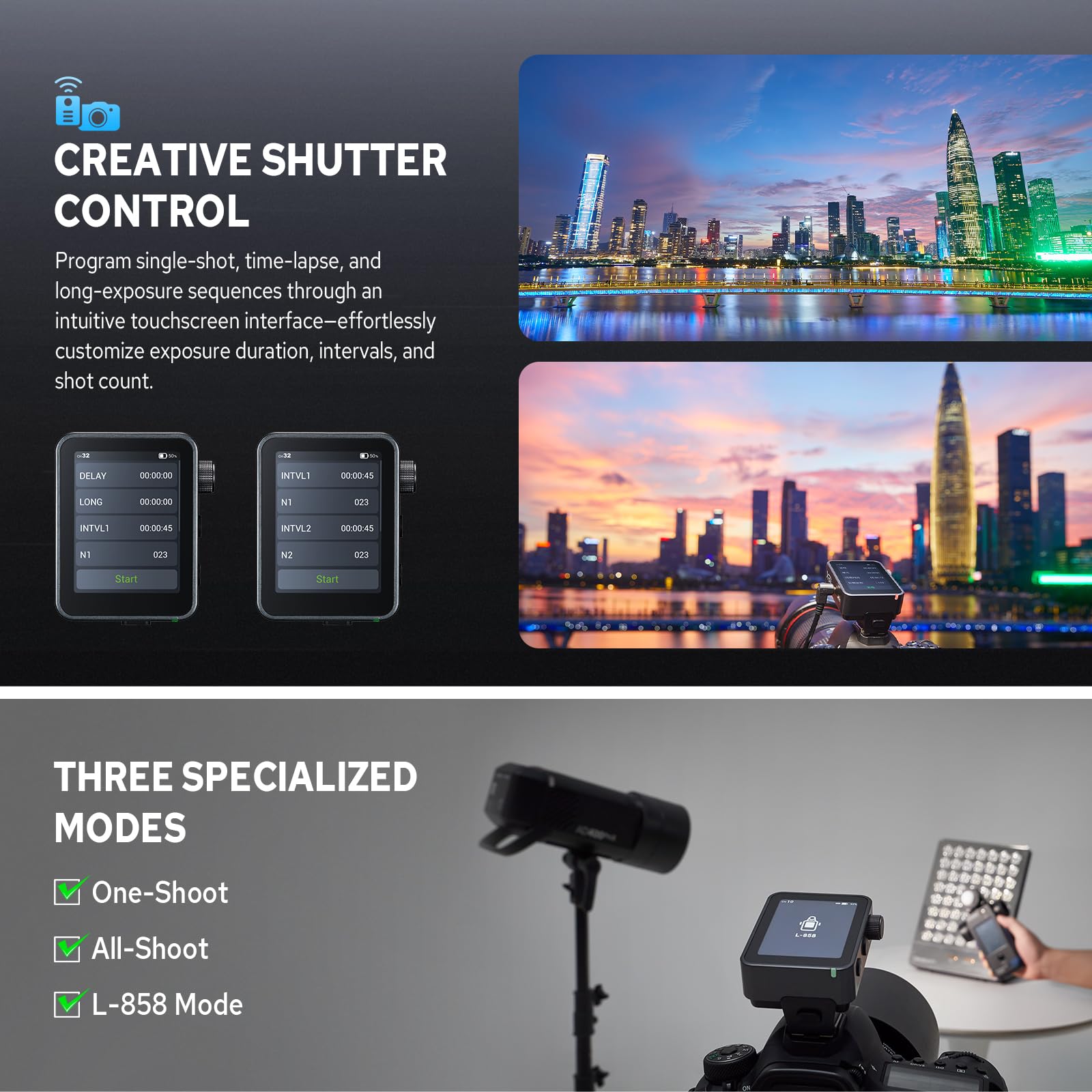 Godox X3 Pro C X3Pro C Trigger Flash TTL Wireless compatibile con Canon, Trasmettitore 2.4G Wireless con Touchscreen, Supporto Controllo APP(X3-C Versione Aggiornata)