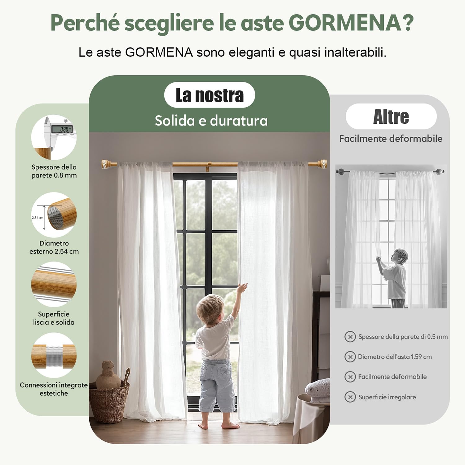 Barra Cortinas Extensible Con Acabado De Madera Oscura,Longitud 80-148 Cm,InstalacióN Mural,Modelo Corto,DiáMetro De Varilla 25 Mm,Capacidad De Carga De 15 Kg,Apta Para SalóN,Dormitorio