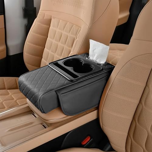 UNLRAE Car Armrest Storage Box,Car Accessories Console Organizers and Storage,Un