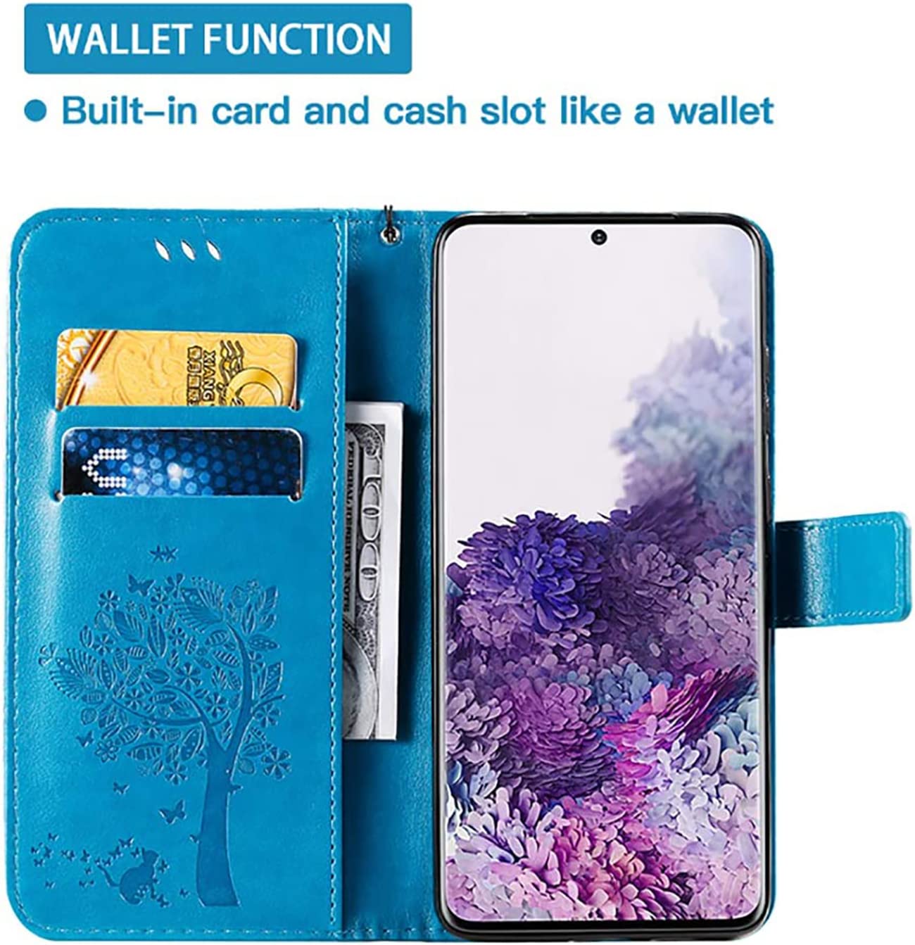 Custodia Portafoglio In Pelle PU Per Oppo A57 4G / A57s - Copertina Flip Con Slot Per Carte E Contanti - Rossa